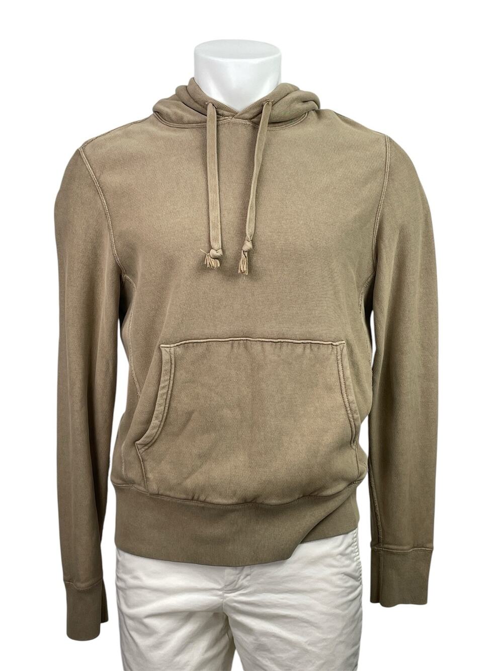 Champion Todd Snyder Men's Beige Hoodie Hooded Pullover Sweatshirt Top Size S